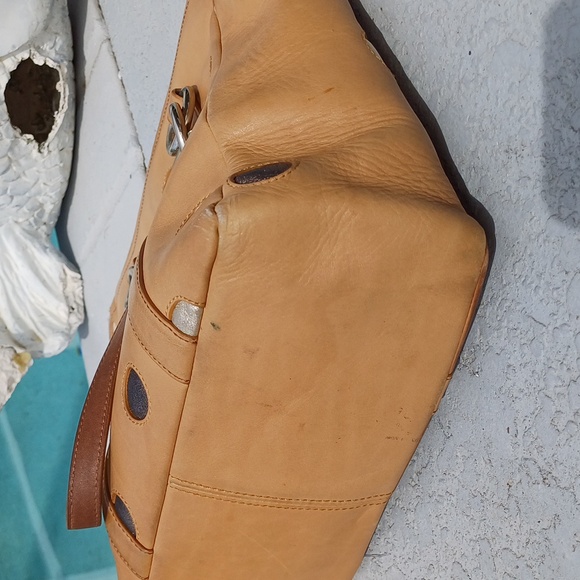 Coach Limited Edition tan leather polka dot lunch tote F09763 - Picture 9 of 16